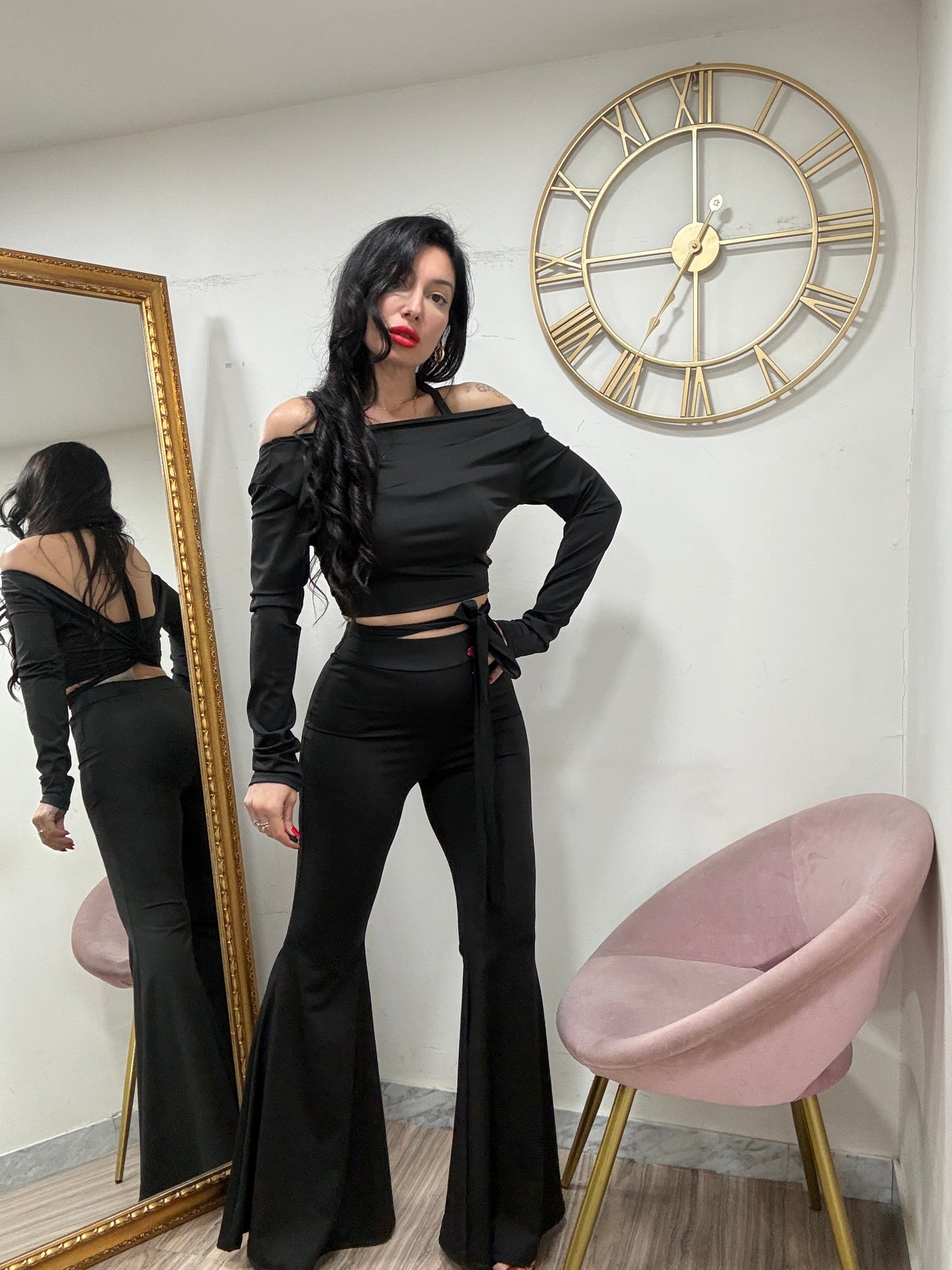 Coordinato crop sirena 7716