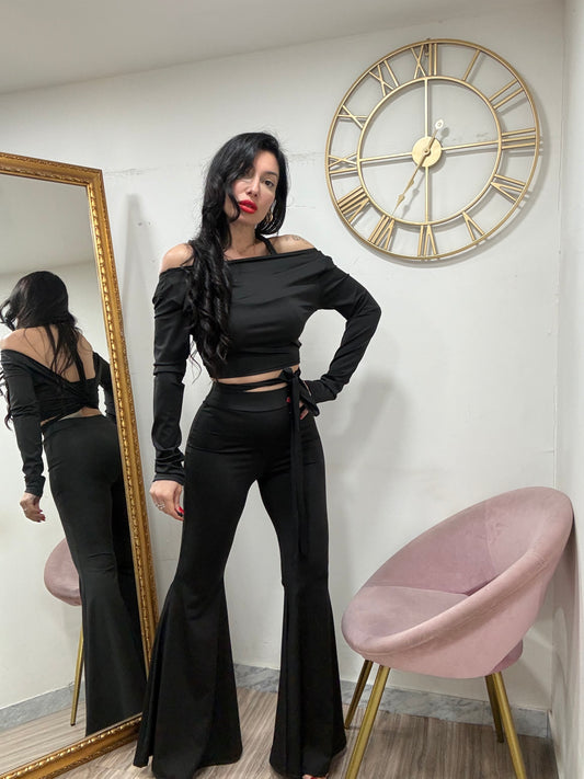Coordinato crop sirena 7716