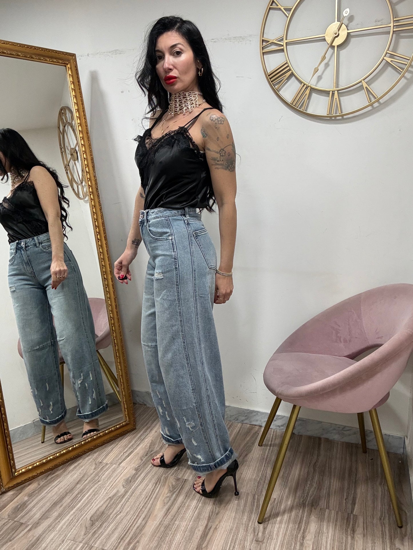 Jeans ballon  rotture 379
