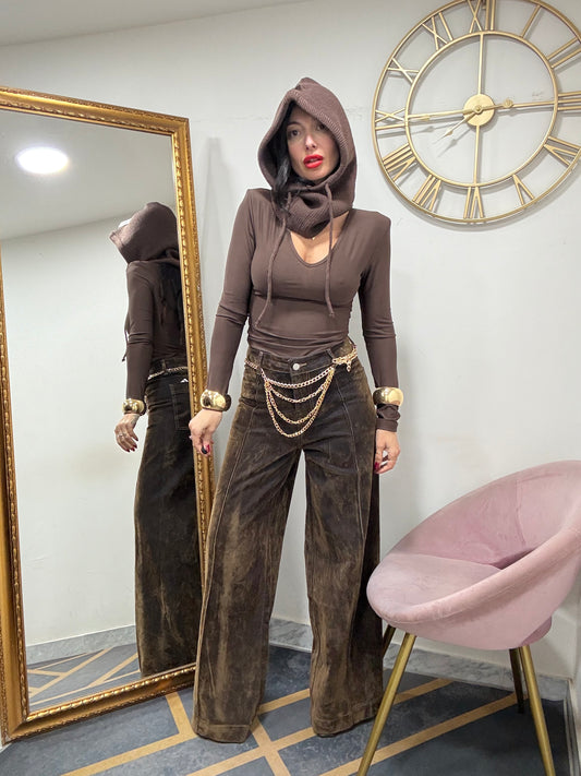 Jeans palazzo velluto 41-1