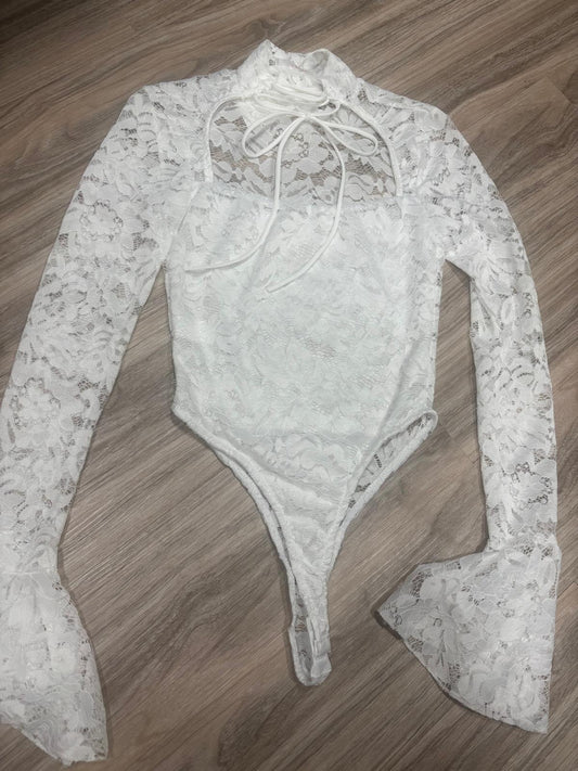 Body merletto manica campana 2261