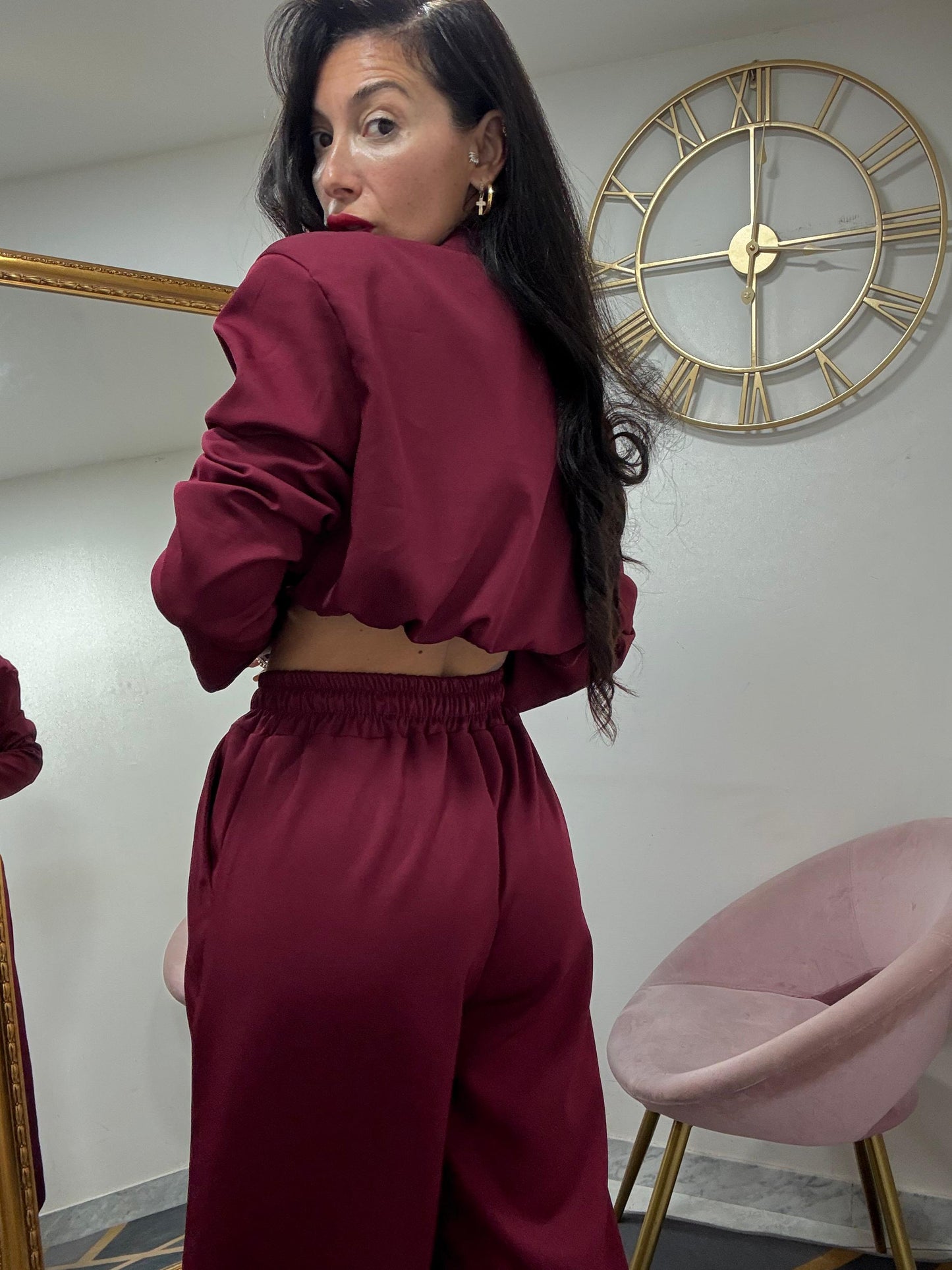 Tailleur giacca crop 595